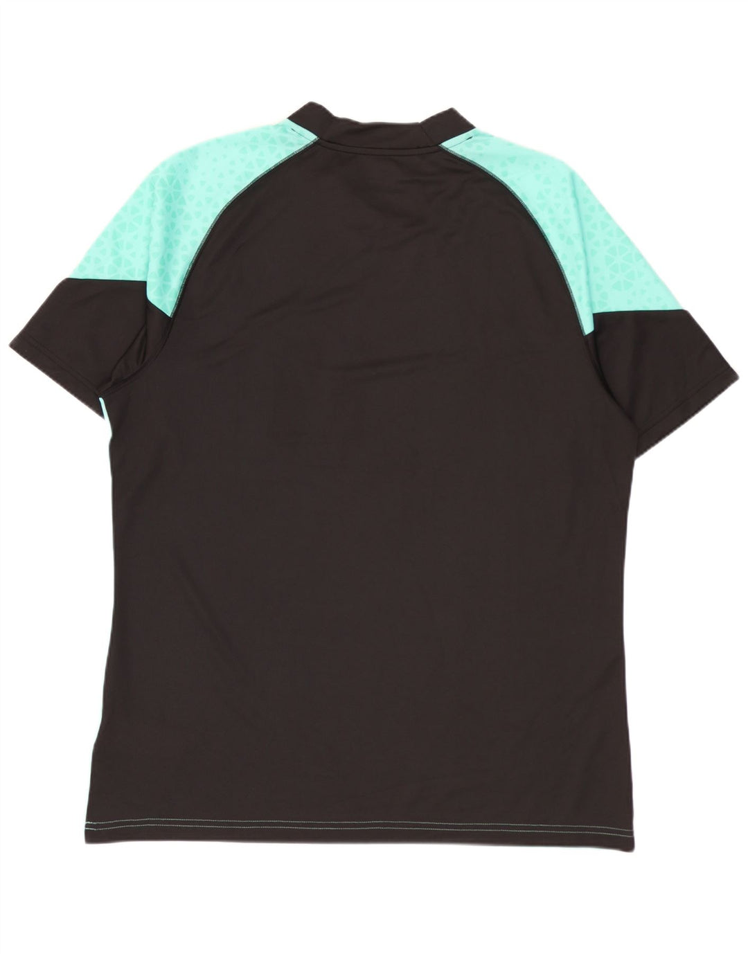 T-shirt da uomo Puma Top Large in poliestere geometrico turchese