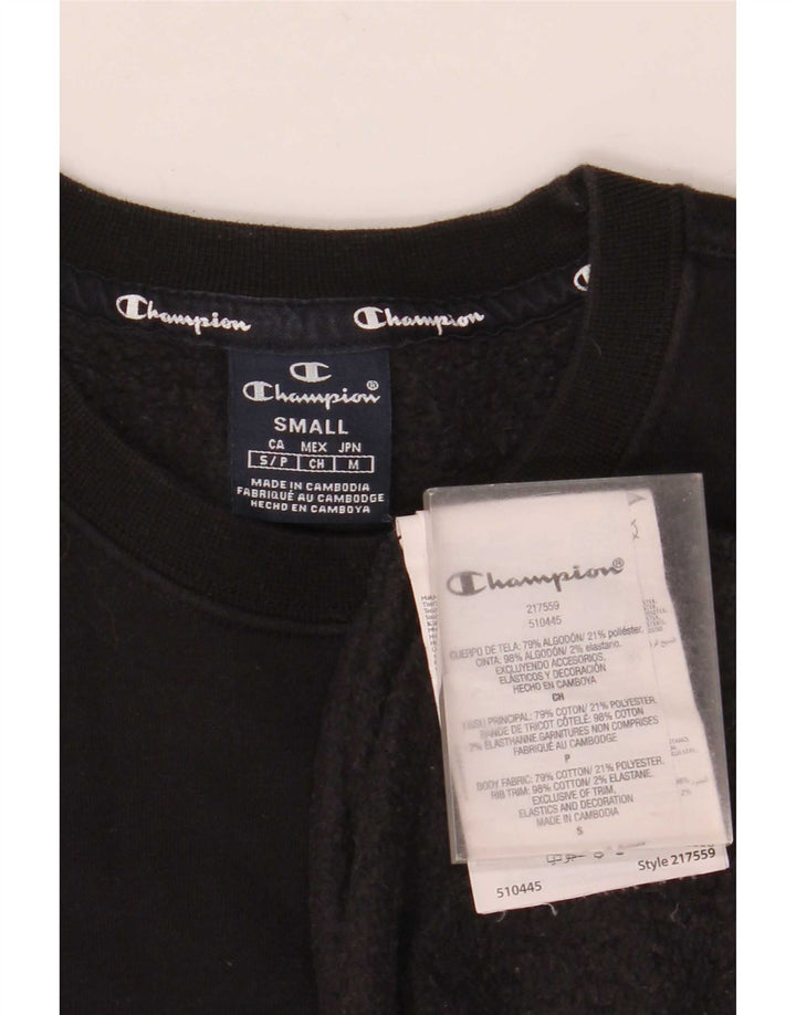Felpa da uomo Champion Small in cotone nero