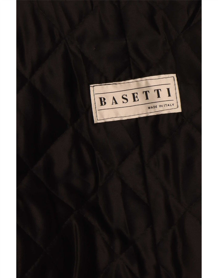 Cappotto in pelle da donna Basetti UK 14 medio nero