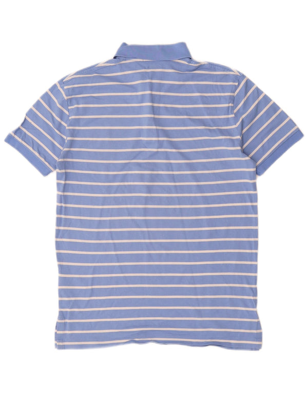 Polo Ralph Lauren Mens Custom Slim Fit Polo Shirt Small Blue Striped Cotton