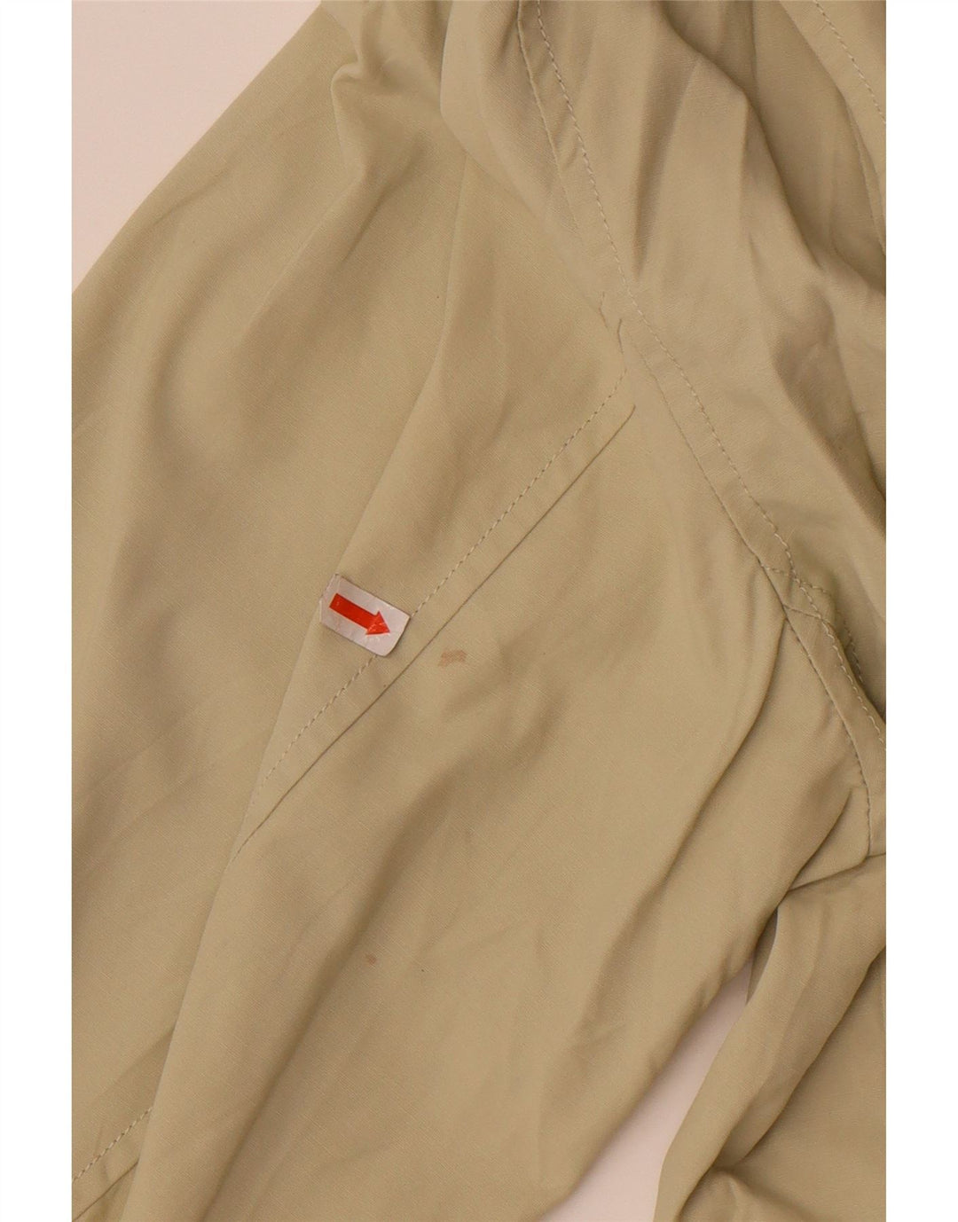 VINTAGE Mens Bomber Jacket UK 38 Medium Beige Nylon