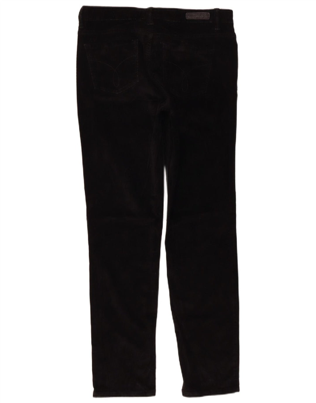 Pantaloni slim da donna in velluto a coste Calvin Klein US 10 medi W32 L30 neri