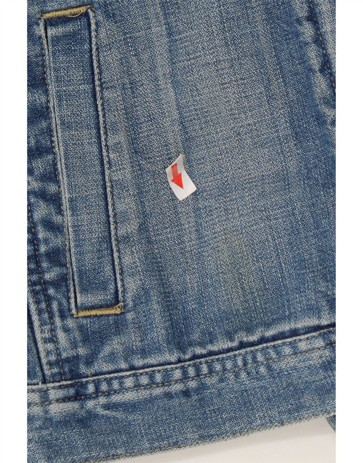 Giacca in denim da donna Fcuk UK 10 piccola in cotone blu