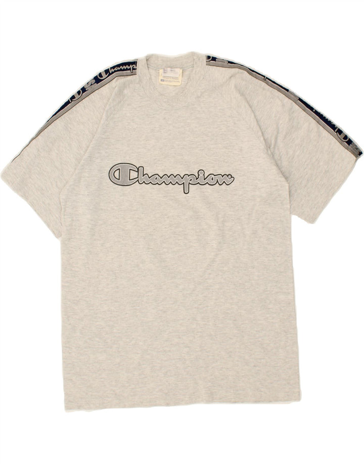 CHAMPION Mens Graphic T-Shirt Top Large Grey Cotton Vintage Champion and Second-Hand Champion from Messina Hembry 