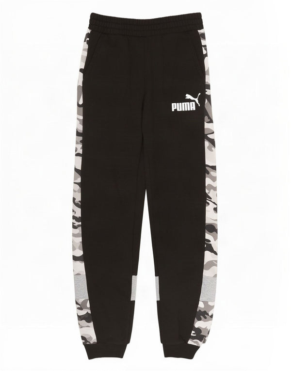 Pantaloni da tuta grafica da uomo Puma Joggers piccoli in cotone mimetico nero