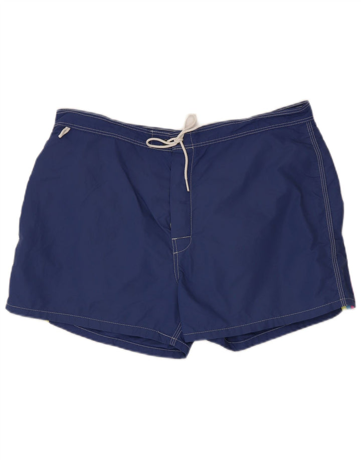 Pantaloncini da bagno da uomo Sundek XL in nylon blu navy