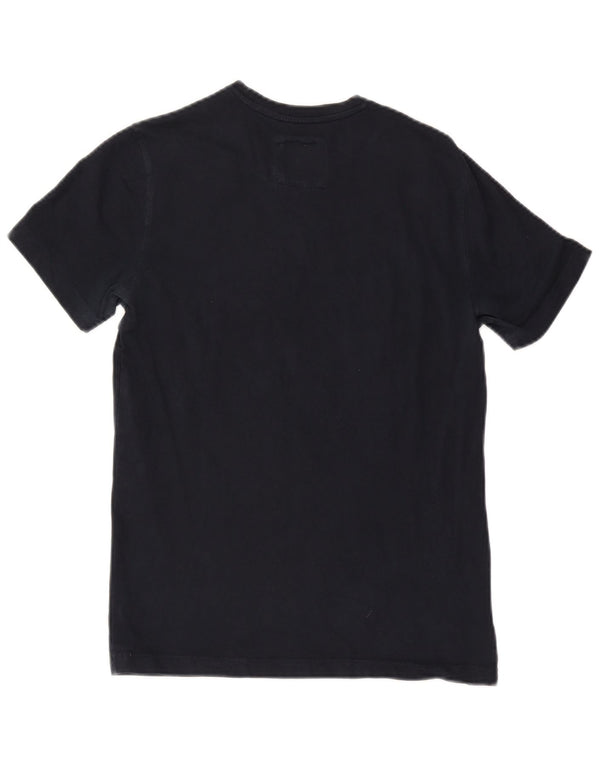 Crew Clothing T-shirt da uomo Top XS in cotone blu navy