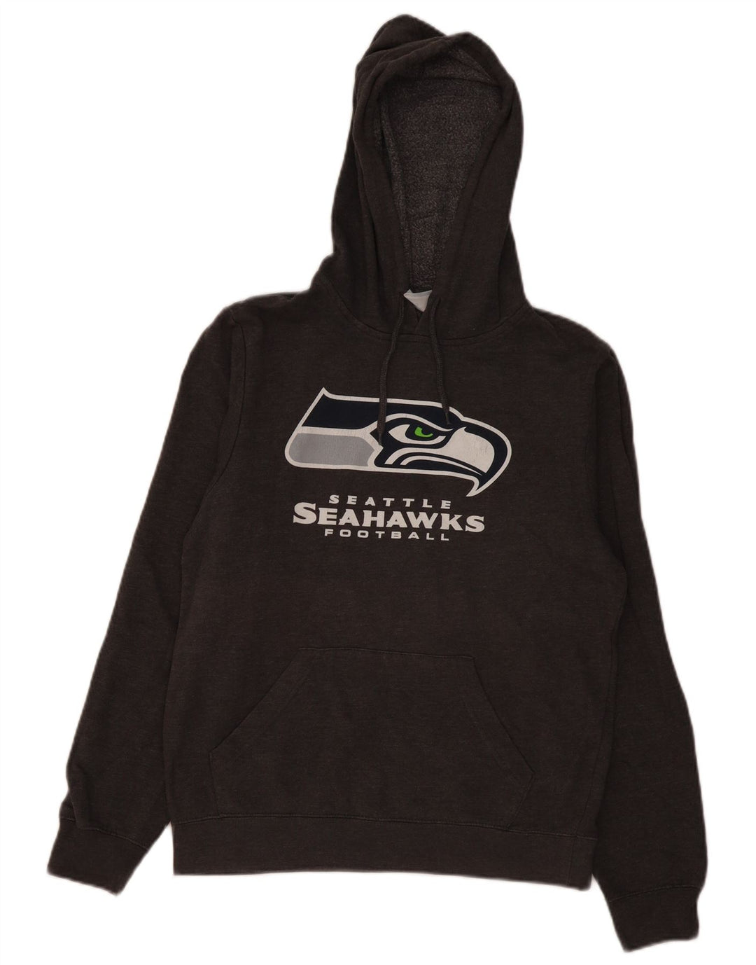 ABBIGLIAMENTO SQUADRA NFL Maglione da uomo con cappuccio NFL Seattle Seahawks piccolo in cotone grigio