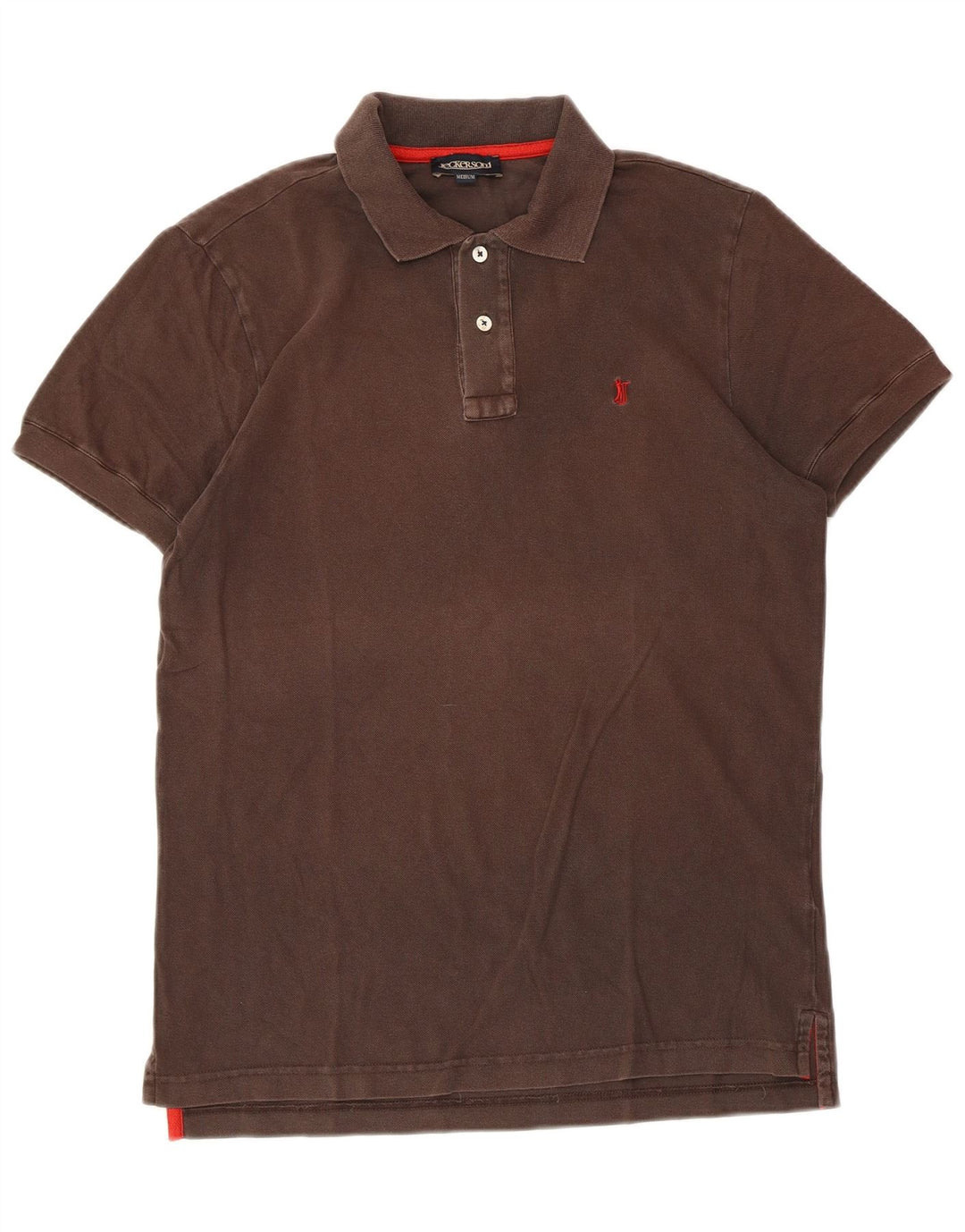 Polo da uomo Jeckerson in cotone marrone medio