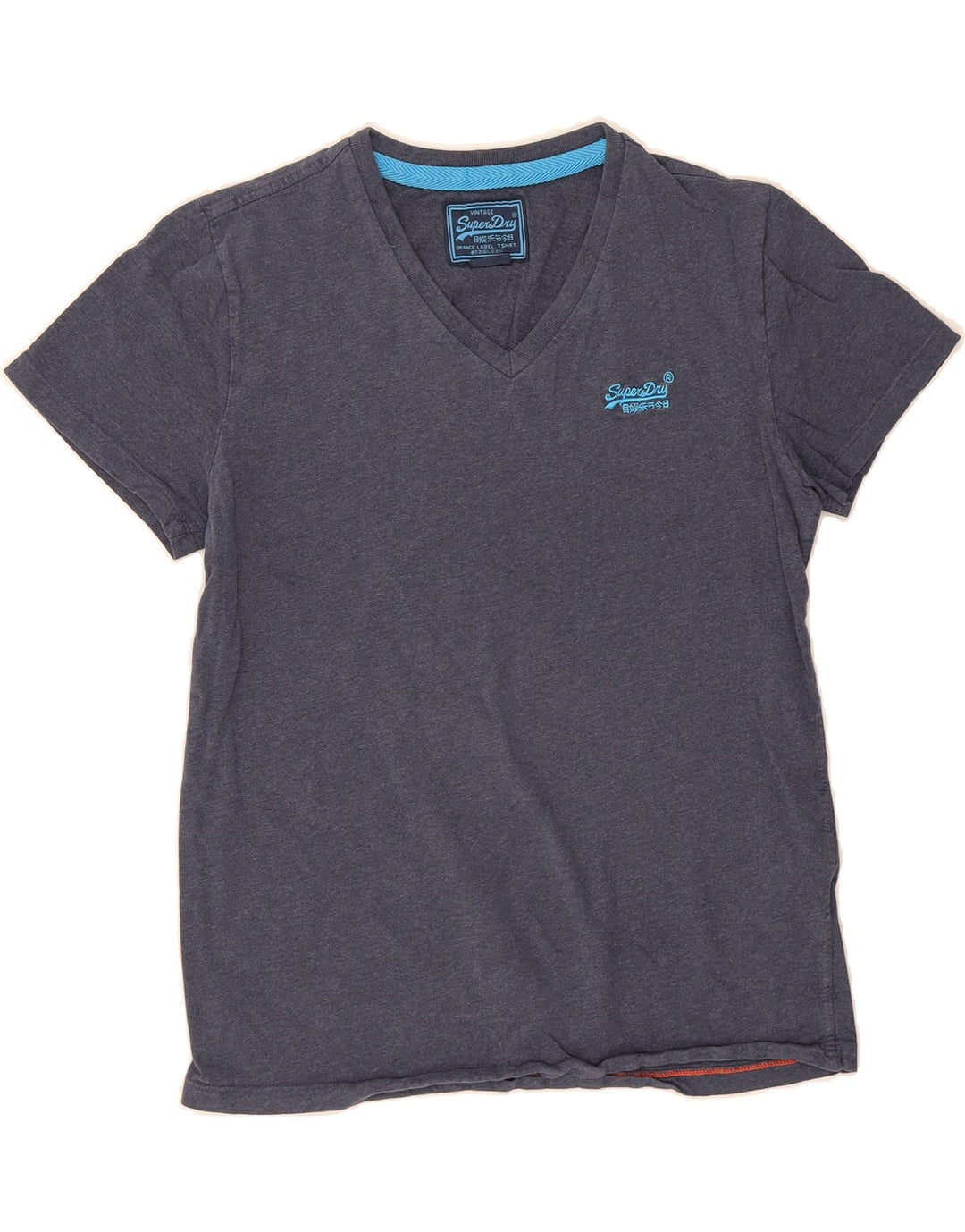 SUPERDRY Mens T-Shirt Top Medium Navy Blue Cotton Vintage Superdry and Second-Hand Superdry from Messina Hembry 