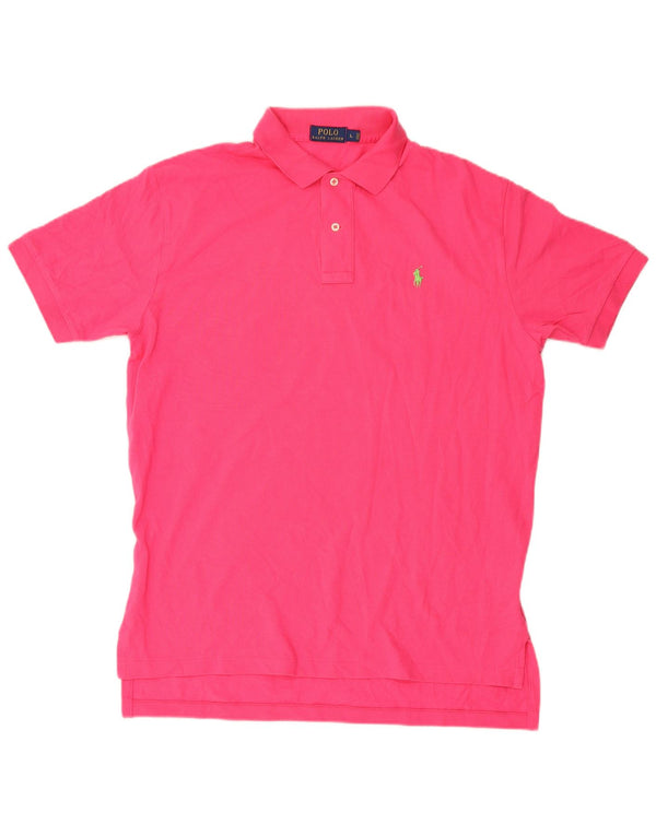 Polo Ralph Lauren Camicia da uomo grande in cotone rosa