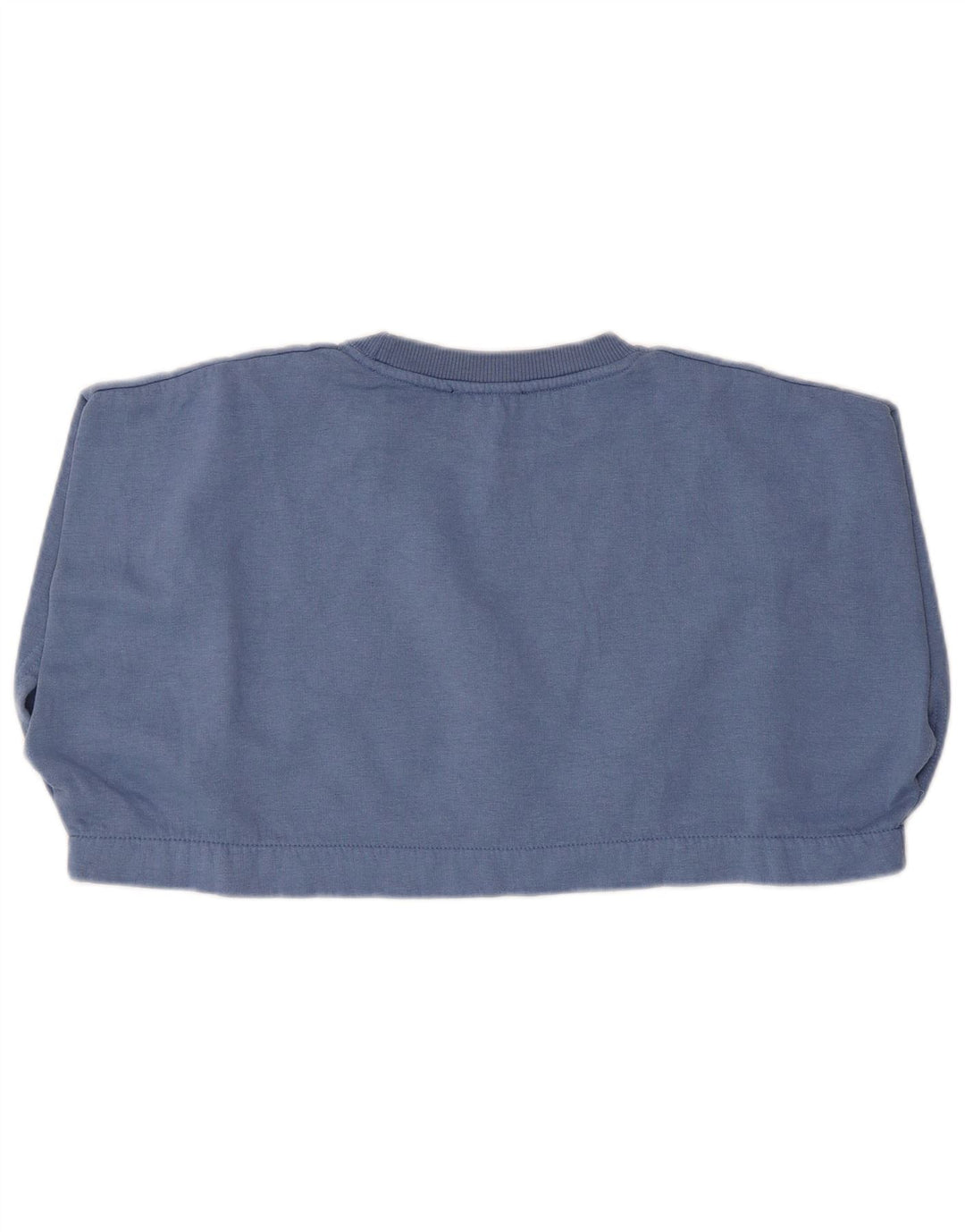 Felpa Corta Oversize Da Donna ZARA Maglione UK 10 Small Blu