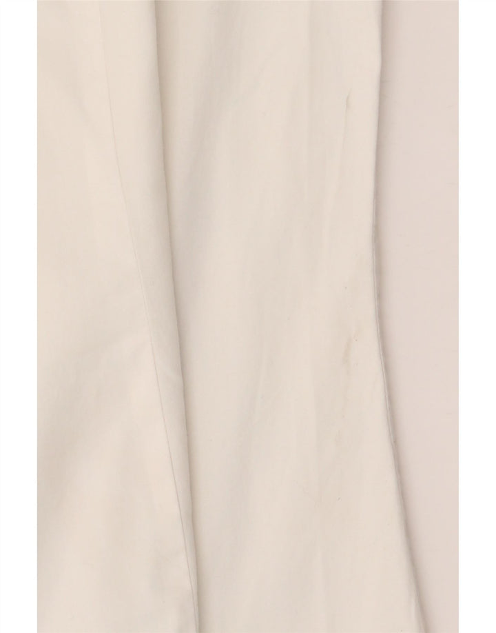 Camicia a maniche corte da donna BENETTON UK 16 grande cotone bianco