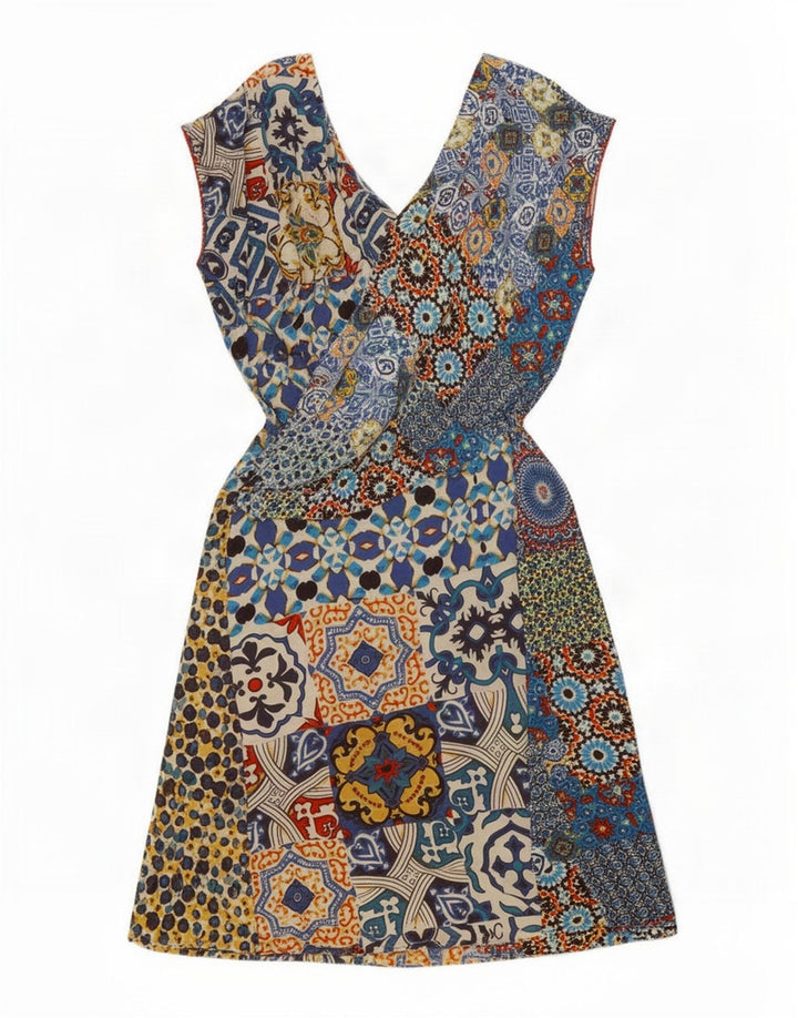 Desigual Abito da donna a linea A con grafica EU 38 Patchwork medio multicolore