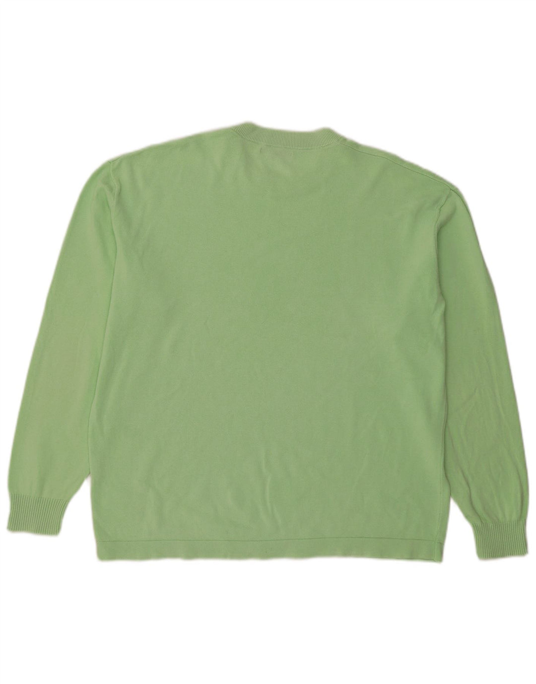 Maglione maglione girocollo da uomo Zara grande in cotone verde