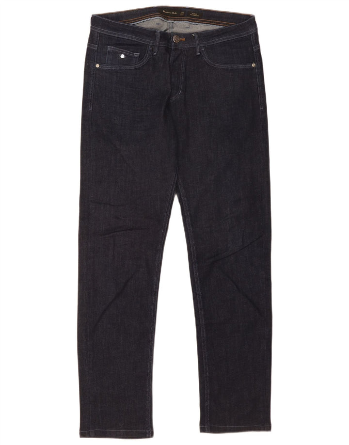 Jeans slim da uomo Massimo Dutti EU 40 medio W31 L30 blu navy