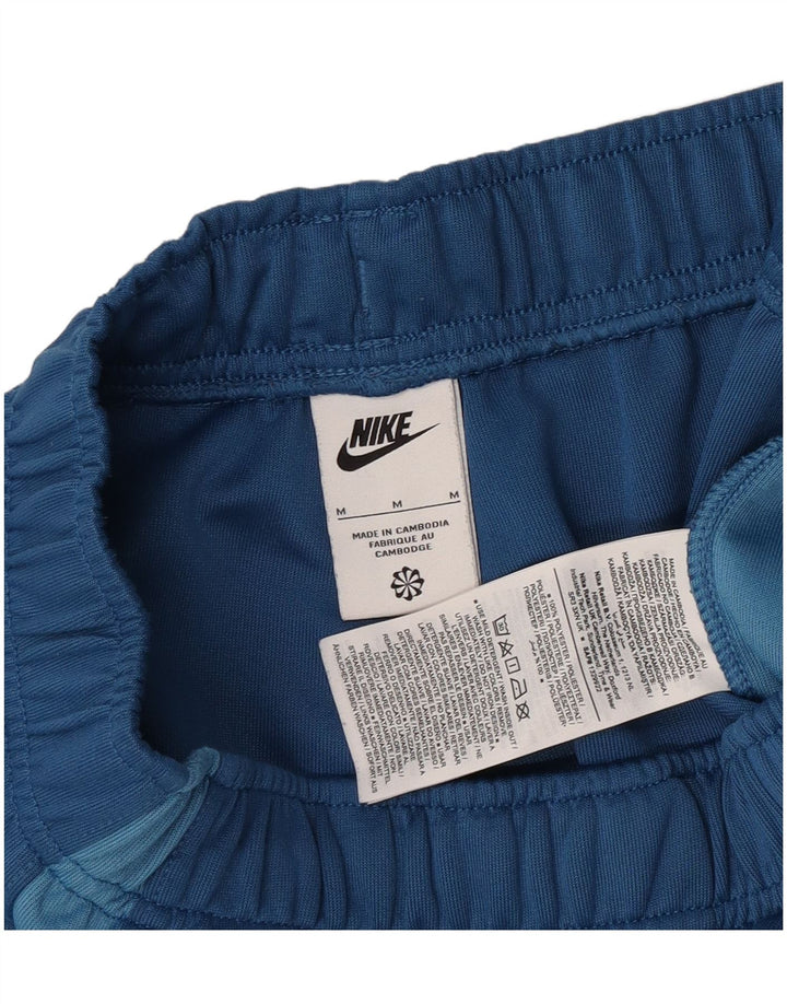 Pantaloncini sportivi grafici Nike da uomo in poliestere blu medio