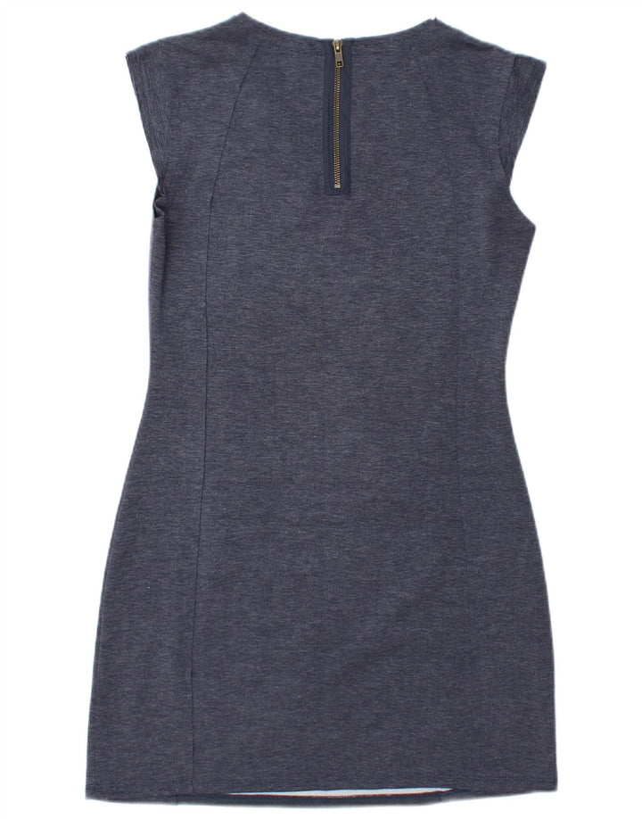 Desigual Abito tubino da donna UK 14 Blu medio geometrico