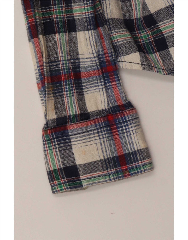 Camicia in flanella grafica da donna Napapijri UK 14 grande motivo a quadri multicolore