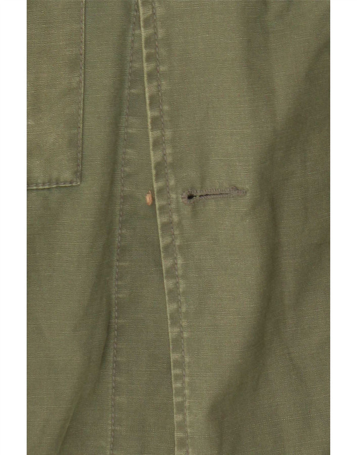 Ganesh Parka da uomo con cappuccio UK 40 grande cotone kaki