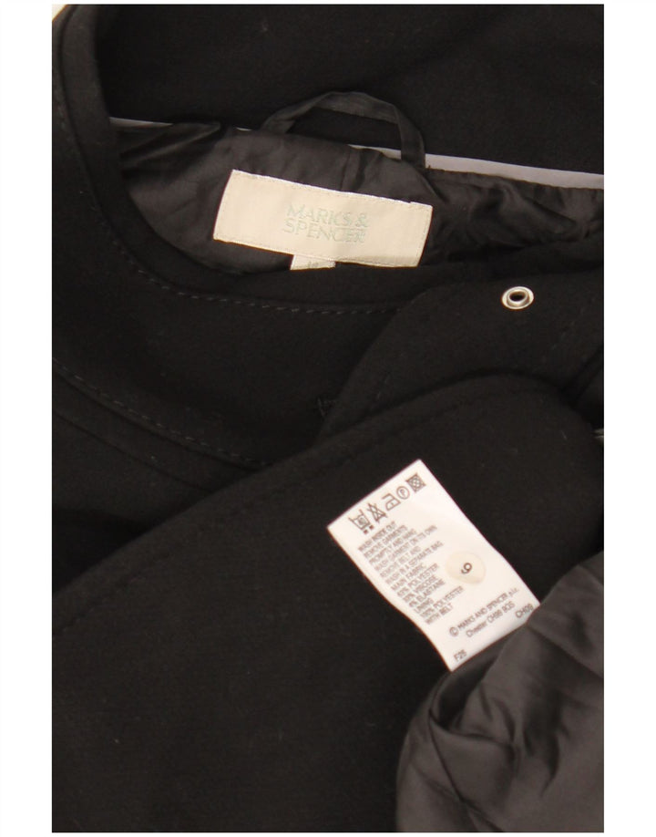 Cappotto da donna MARKS & SPENCER UK 14 poliestere nero medio