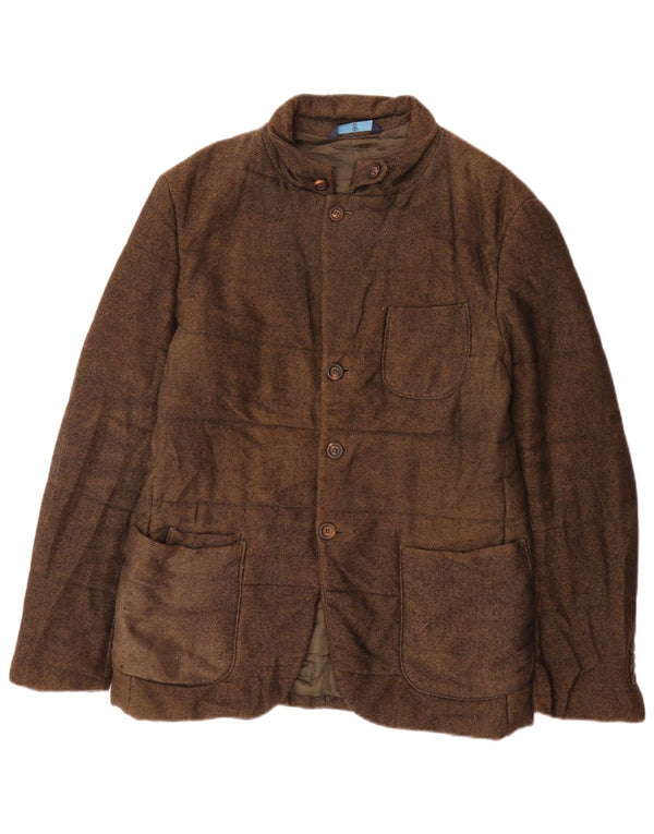 Giacca imbottita da uomo Massimo Dutti EU 48 Cotone screziato marrone medio