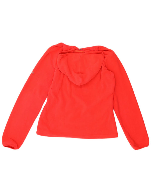 Giacca in pile con cappuccio da donna BRUGI UK 14 poliestere Paisley rosso medio