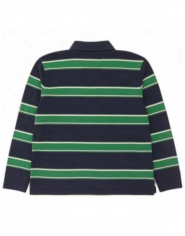 Crew Clothing Polo da rugby da uomo a maniche lunghe 2XL a righe blu navy