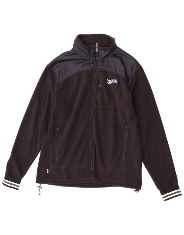 Giacca in pile da donna Gas UK 16 Large Nero Colourblock Poliestere Sport