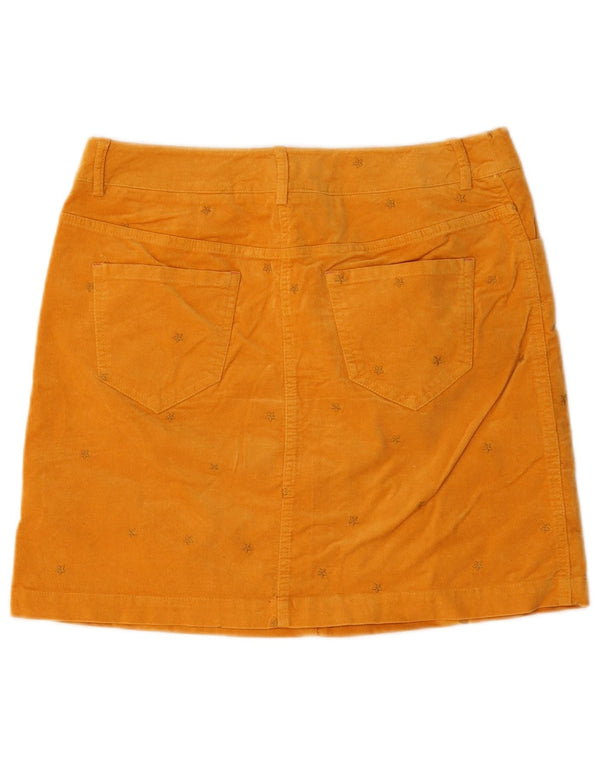 White Stuff Womens Abstract Pattern Mini Skirt UK 10 Small W30 Yellow