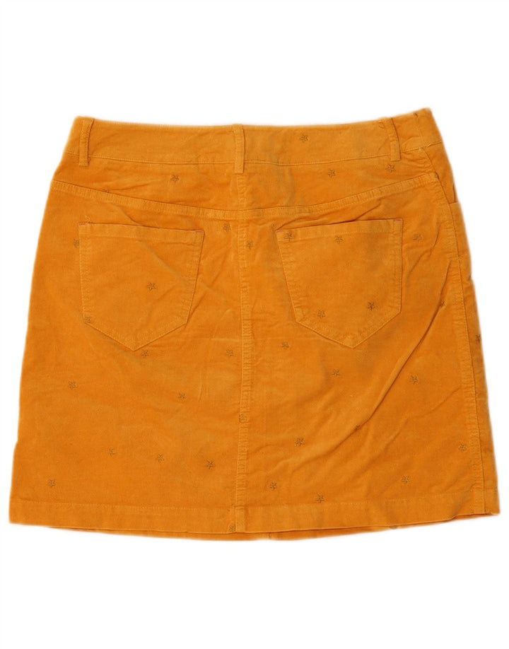 Minigonna da donna con motivo astratto di White Stuff UK 10 piccola W30 gialla