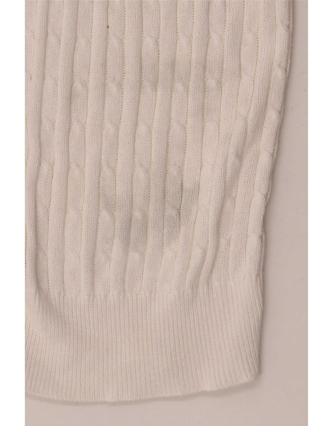 Maglione cardigan da donna Zara UK 12 cotone bianco medio