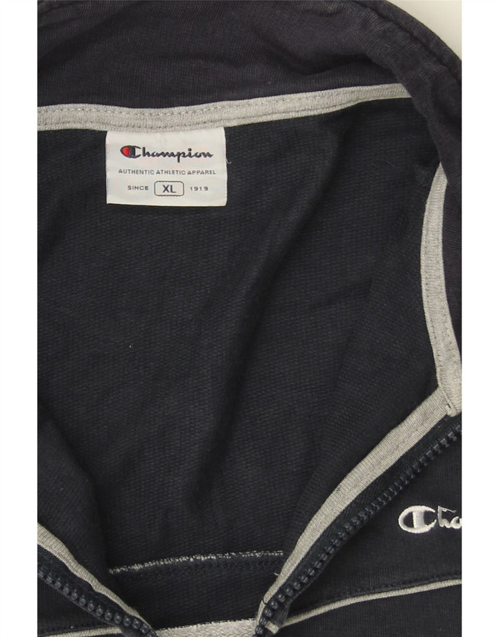 CHAMPION Mens Tracksuit Top Jacket XL Grey Colourblock Cotton Vintage Champion and Second-Hand Champion from Messina Hembry 