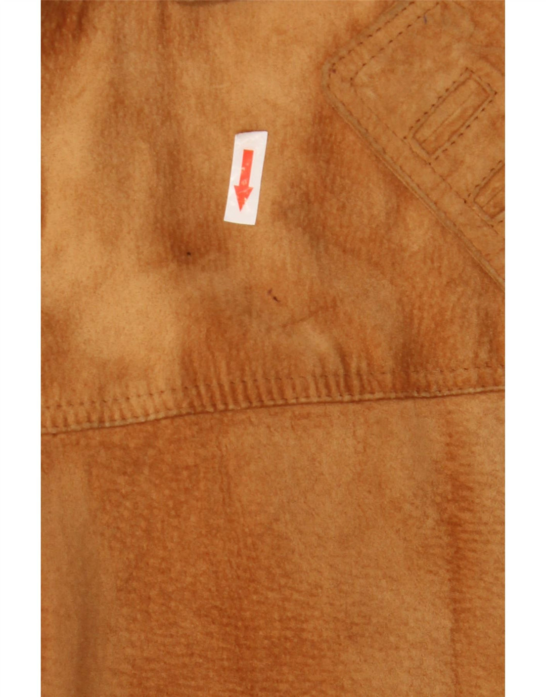 Giacca da donna oversize in pelle scamosciata Vera Pelle IT 48 XL Pelle Beige