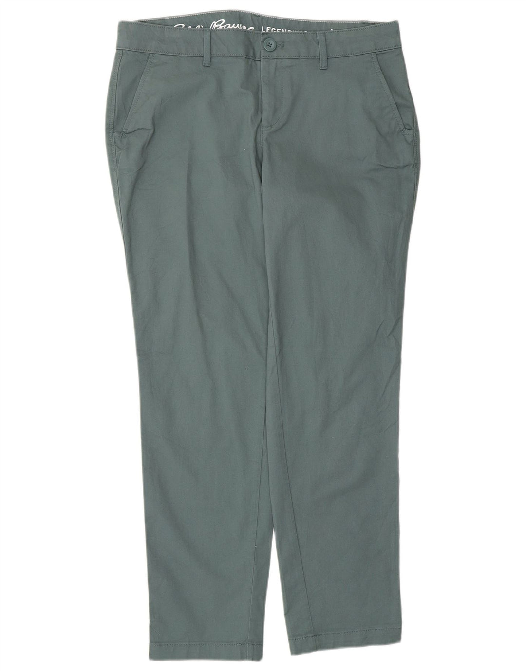Pantaloni chino slim da donna EDDIE BAUER US 6 medi W32 L29 cotone verde