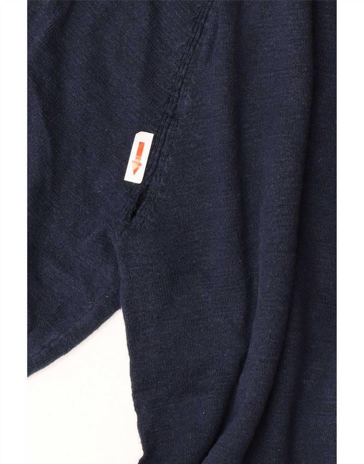 Maglione maglione girocollo da uomo Fat Face cotone medio blu navy