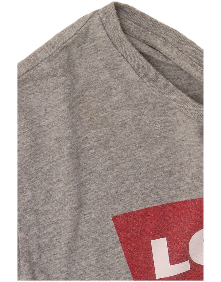 T-shirt grafica da uomo Levi's Top in cotone grigio medio