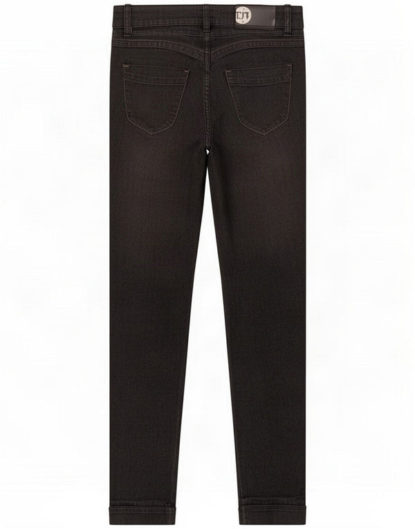 Trussardi Jeans slim da donna IT 42 Medio W26 L28 Nero Cotone