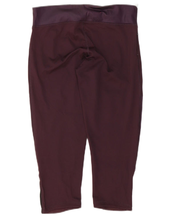 Leggings Capri da donna Adidas UK 8/10 Piccolo poliestere color block viola