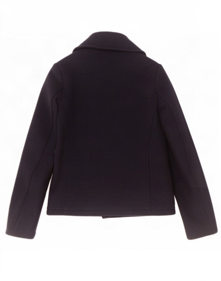 Cappotto da marinaio da donna Fat Face UK 10 piccolo in lana blu navy