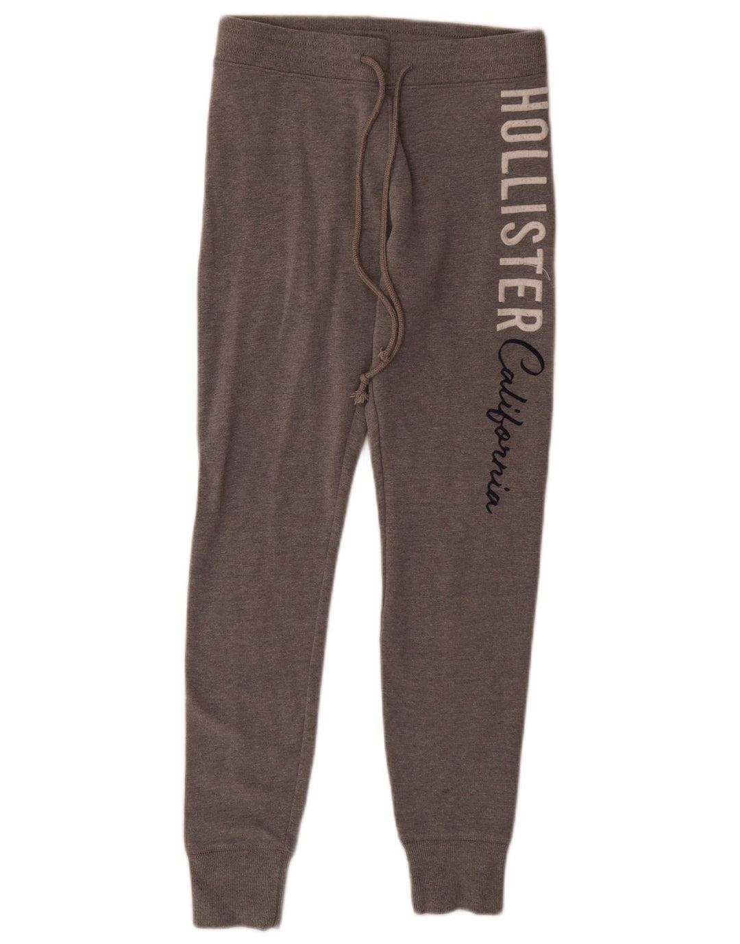 HOLLISTER Pantaloni da tuta con grafica da donna Joggers UK 4 XS Cotone grigio