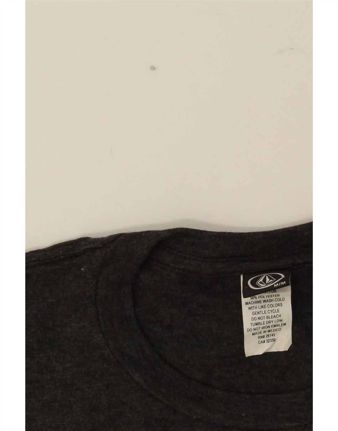 T-shirt grafica da uomo Volcom Top in cotone grigio medio