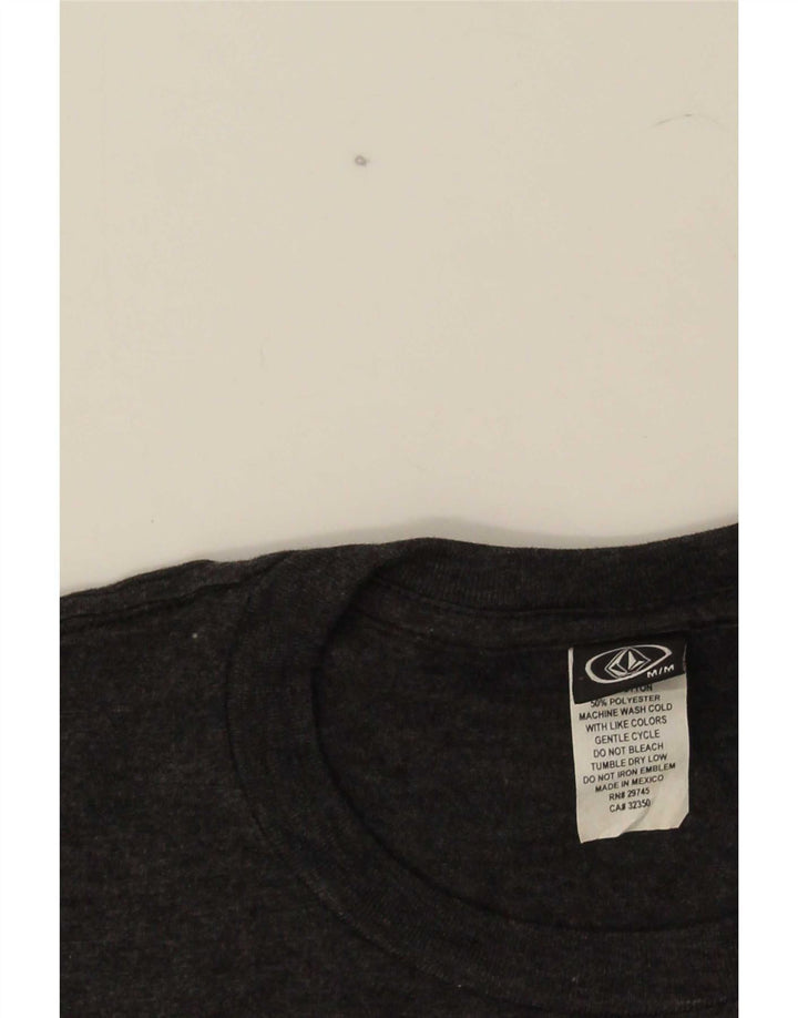 T-shirt grafica da uomo Volcom Top in cotone grigio medio
