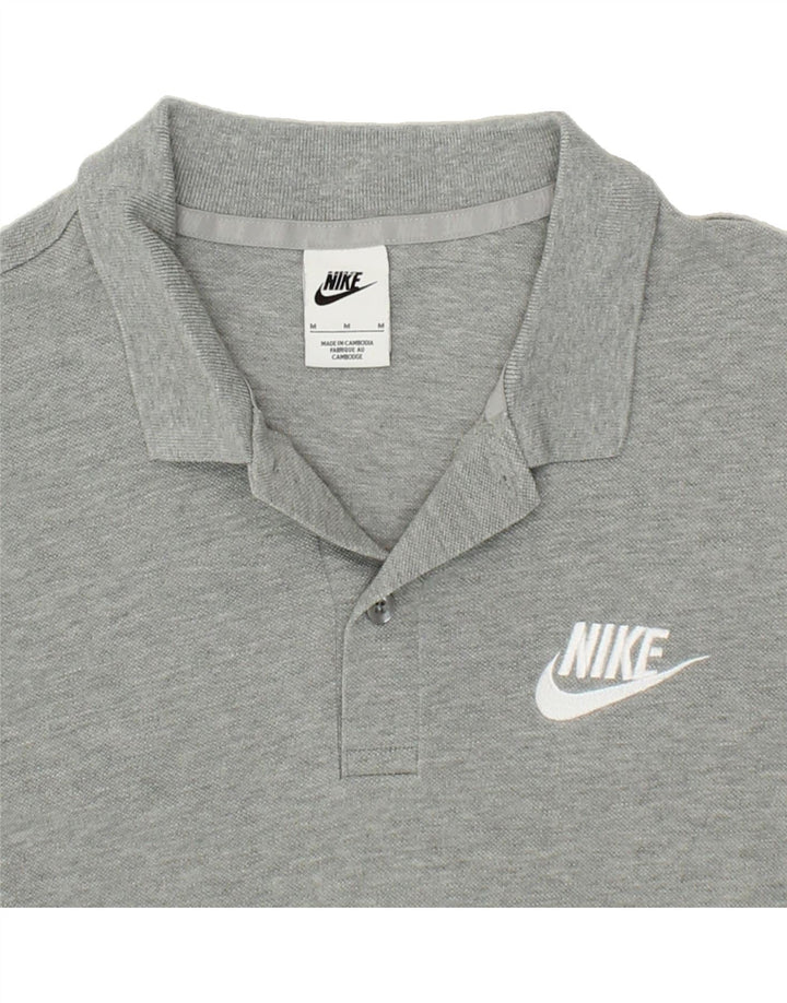 NIKE Mens Polo Shirt Medium Grey Cotton Vintage Nike and Second-Hand Nike from Messina Hembry 