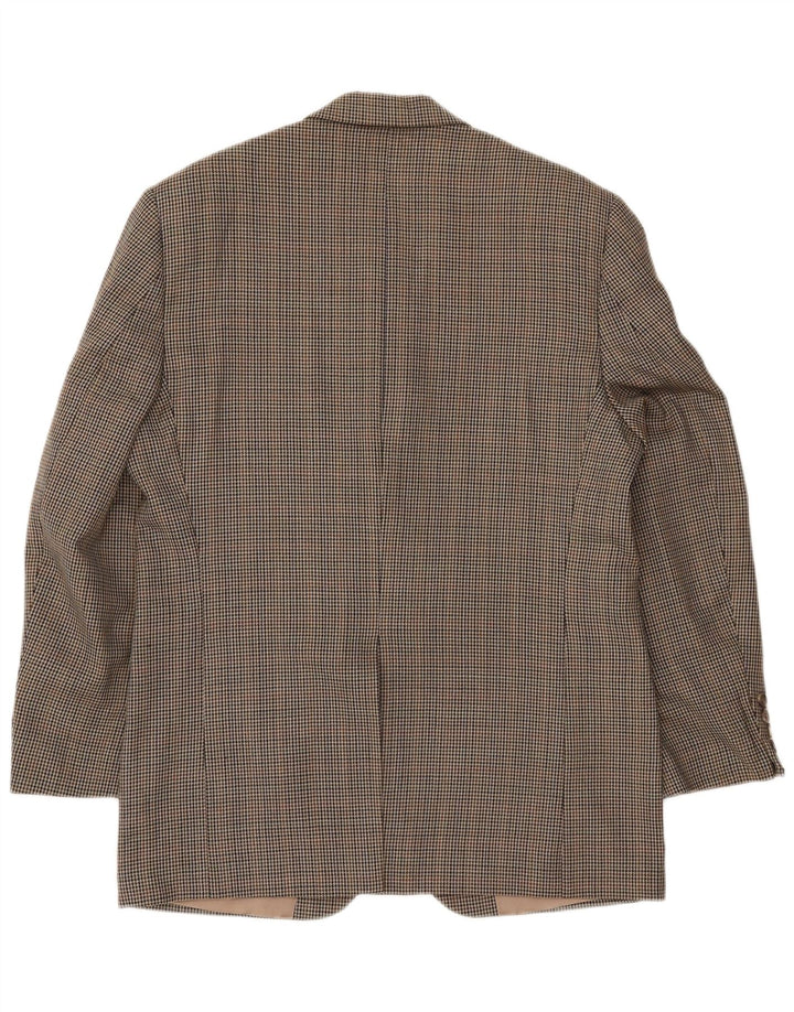 Giacca blazer da uomo Ralph Lauren UK 40 Lana pied de poule beige medio