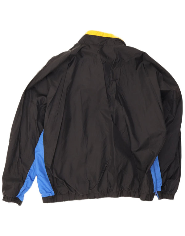 Giacca antipioggia Nike NBA da uomo, vestibilità ampia, UK 44, 2XL, nylon color block nero