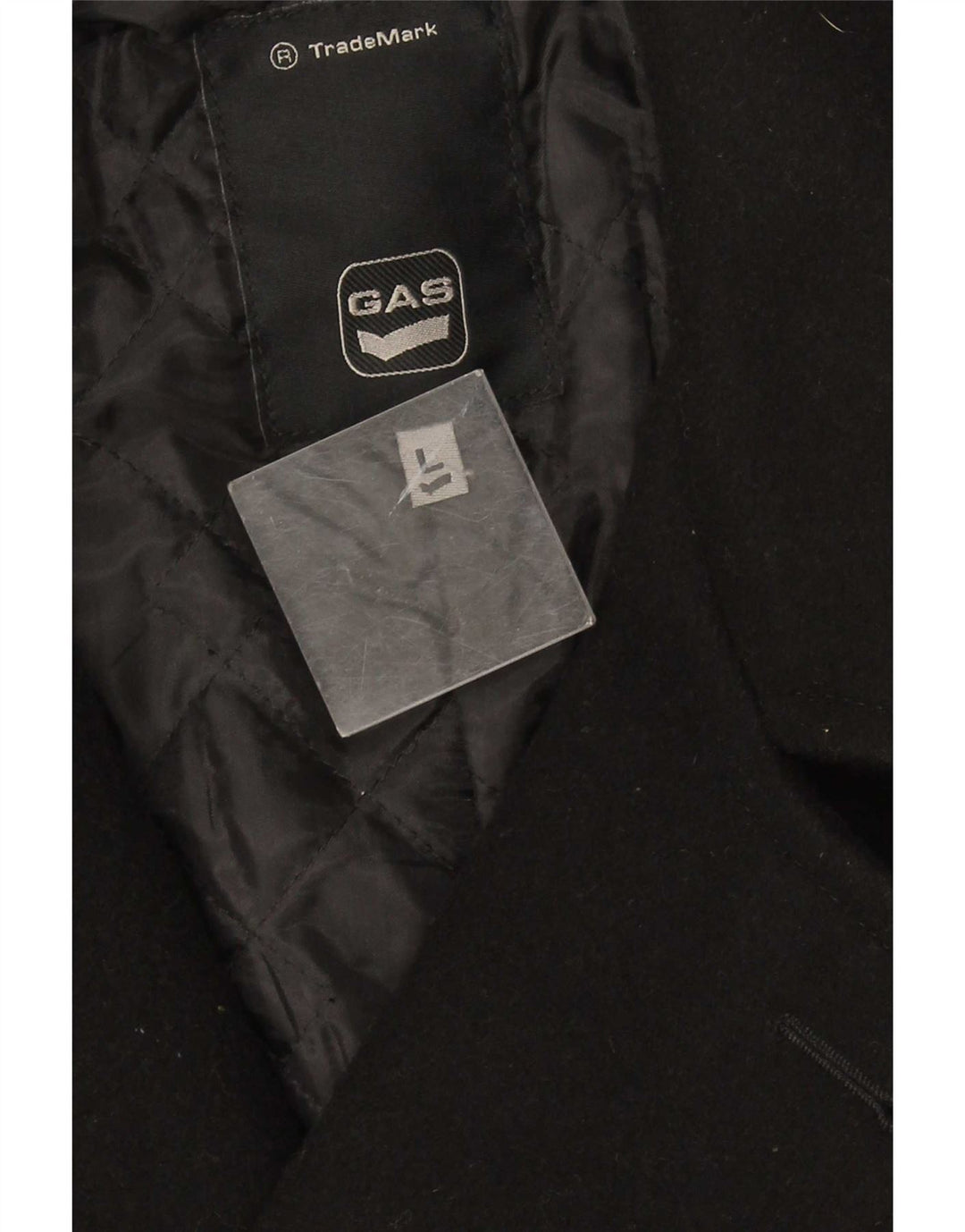 Cappotto doppiopetto da uomo Gas UK 40 grande nero