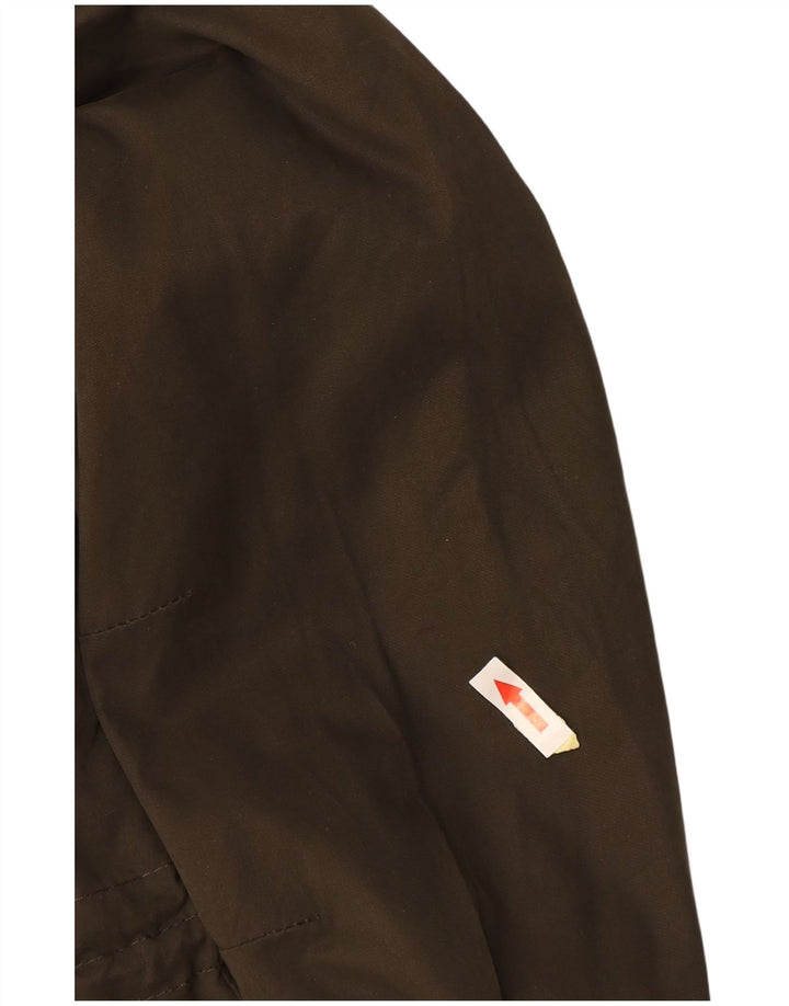 Giacca da donna con cappuccio The Windparka Superdry UK 6 XS verde poliestere