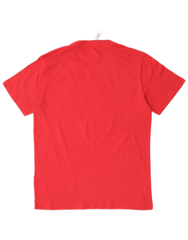 T-shirt grafica da uomo Sun68 Top grande in cotone rosso