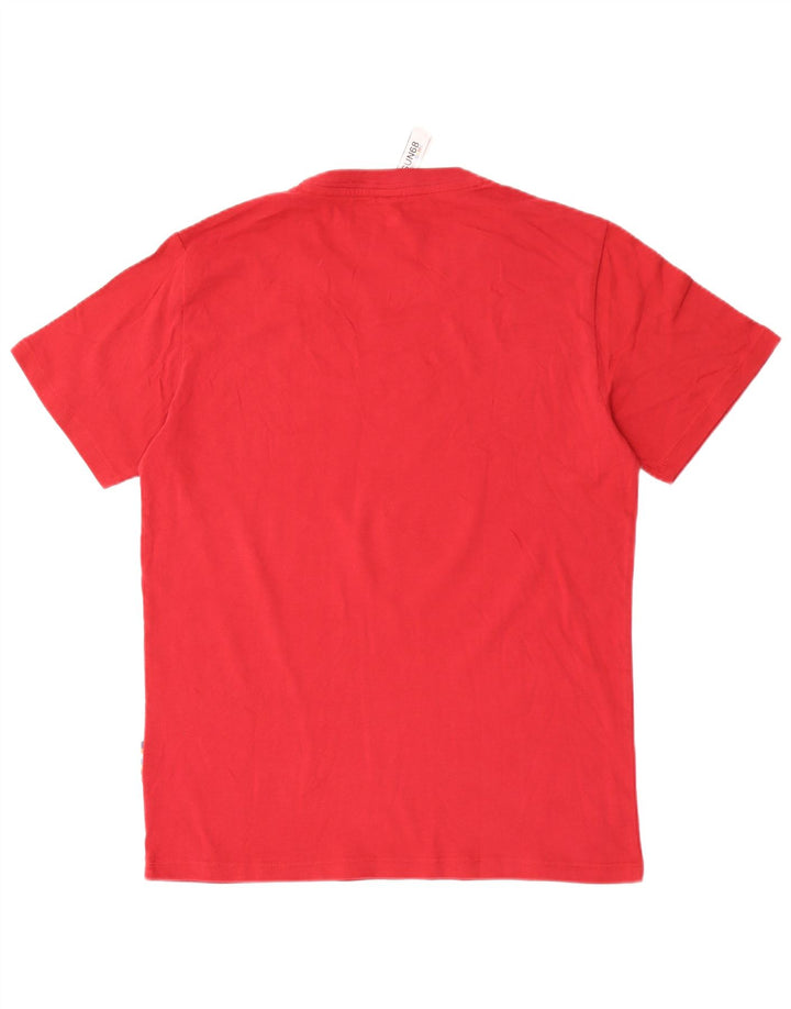 T-shirt grafica da uomo Sun68 Top grande in cotone rosso